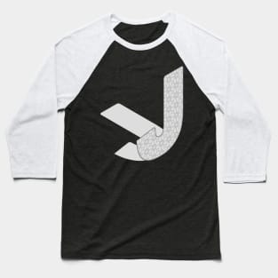 Isometric Alphabet Letter, Letter J Baseball T-Shirt